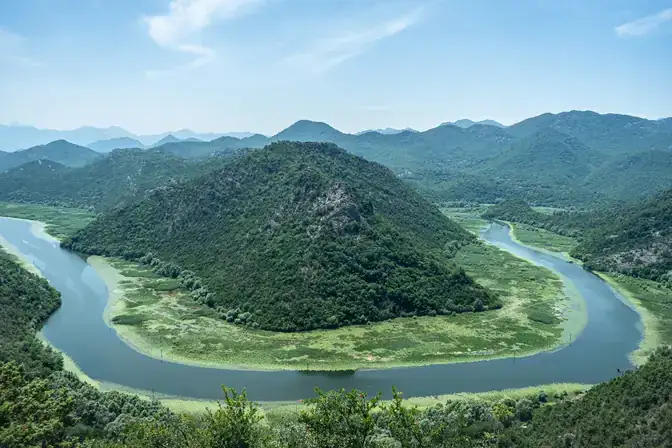 The Accursed Mountains on the Albania-Montenegro border